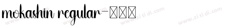 mokashin regular字体转换